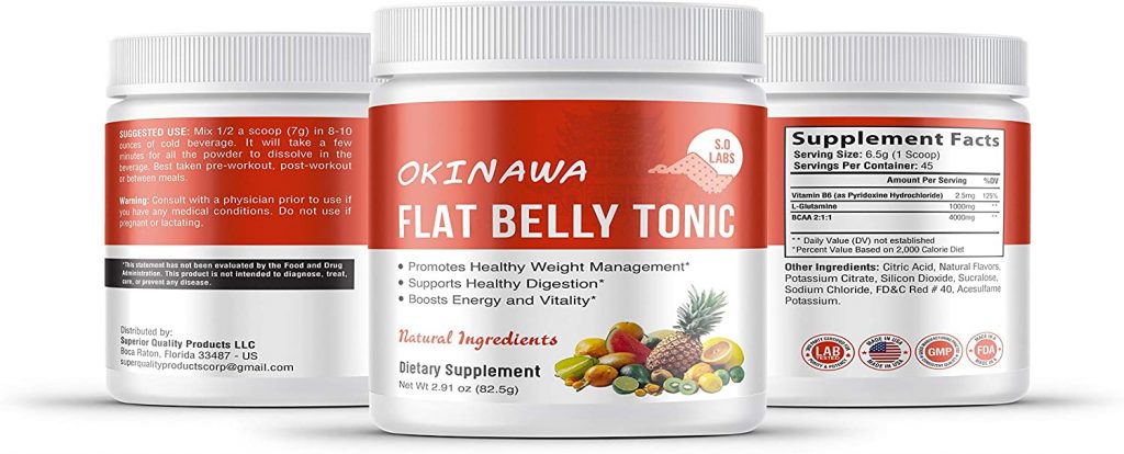 Okinawa Flat Belly Tonic Nutrition Information